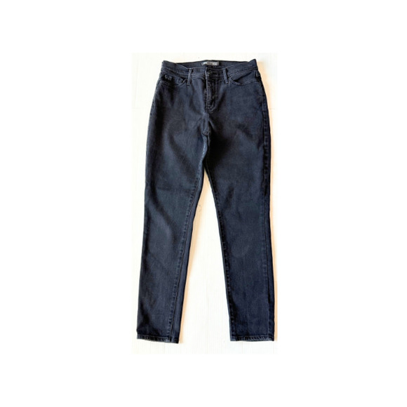 Levi’s 512 Jeans Perfectly Slimming Skinny Stretch Denim Black Women’s 10M - Picture 1 of 9